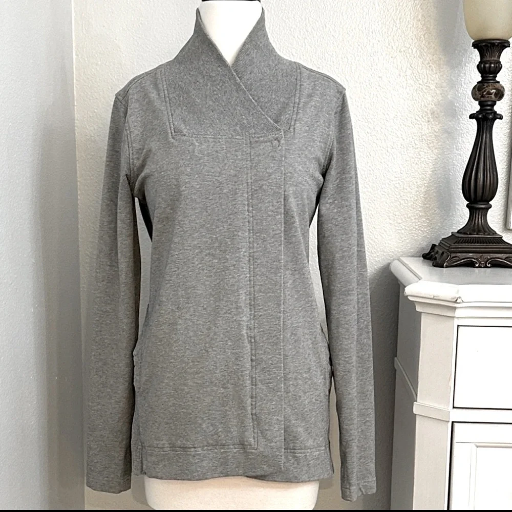 Lululemon Coast Wrap Heathered Medium Grey Jacket‎ Size 6